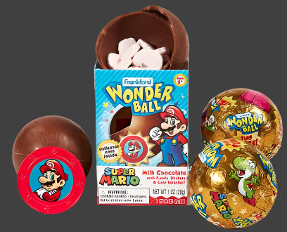 [NINTENDO] Super Mario Wonder Ball | Milk Chocolate with Surprise Collectible Coin